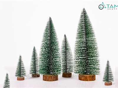 Cây thông noel cước handmade mini để bàn XMAS-TREE-27 (4 size)